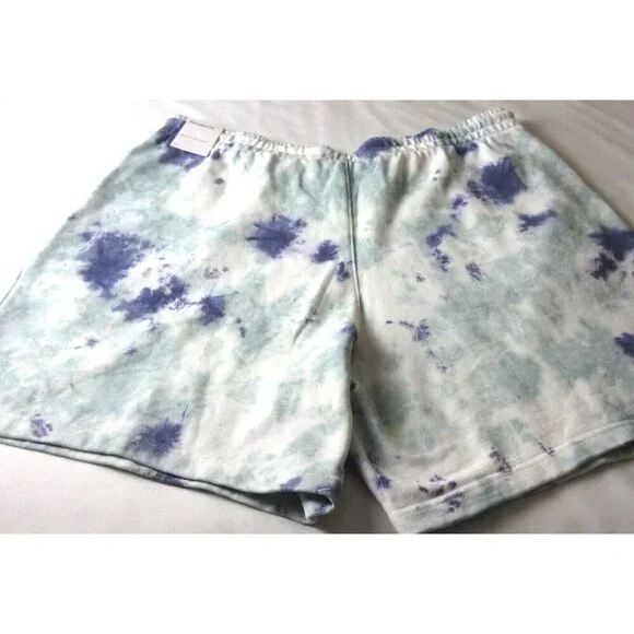 Men's Jordan Sport DNA Fleece Tie Dye Shorts Ocean Cube White Green Purple NWT - Picture 4 of 6